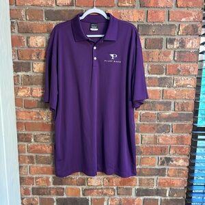 Nike mens dri-fit golf performance preppy polo shirt purple XXL